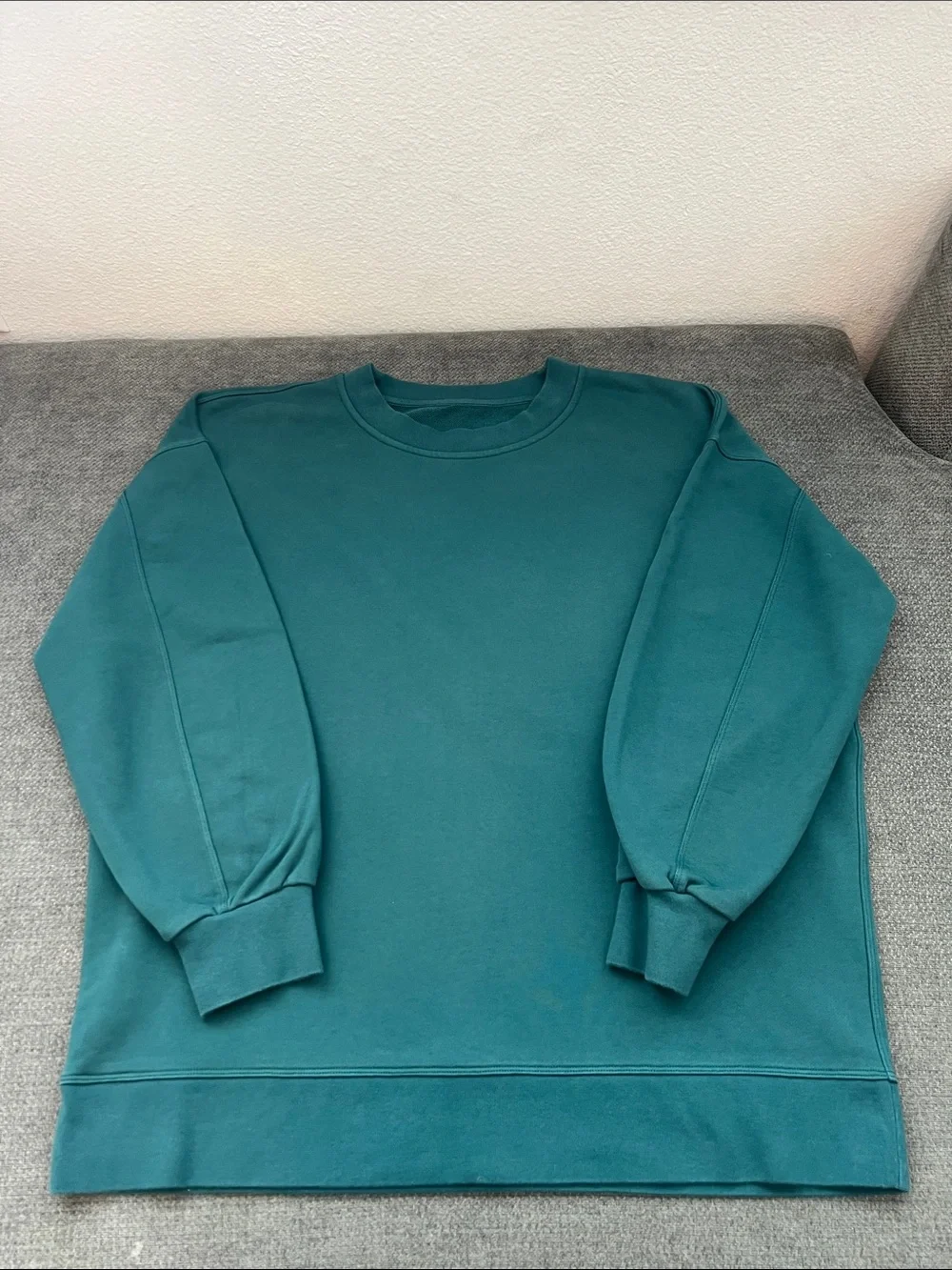 lululemon athletica Men's Crewneck Sweater in Teal Green